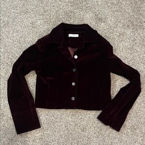 Velvet Burgundy Jacket